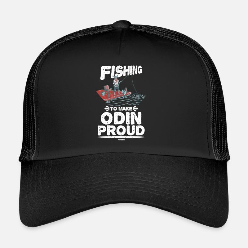 Angler - Trucker Cap - Schwarz/Schwarz