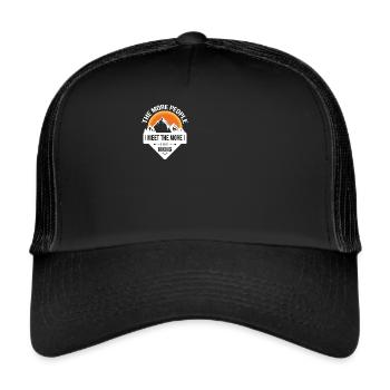 Hiking Mountains Outdoor Hiking Alps - Trucker Cap - black/black - Front