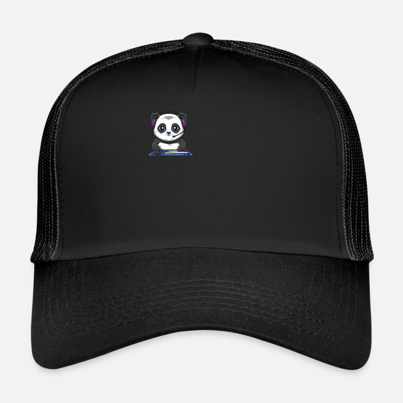 Lustiger Videospiel-Panda - Computerspiel-Fuchs Trucker Cap