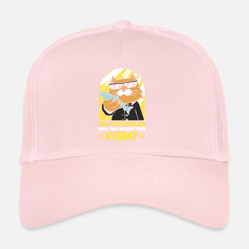 Catchelor Single Leben Katze Bachelor Party Trucker Cap