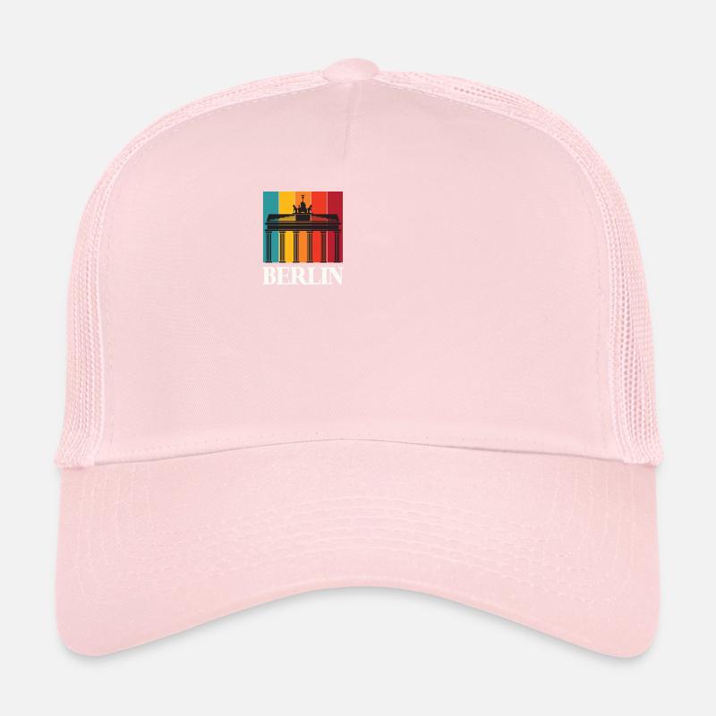 Berlin Retro Brandenburg Gate Germany Trucker Cap