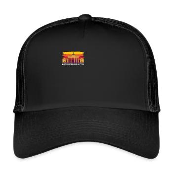 Brandenburg Gate in Berlin Germany - Trucker Cap - black/black - Front