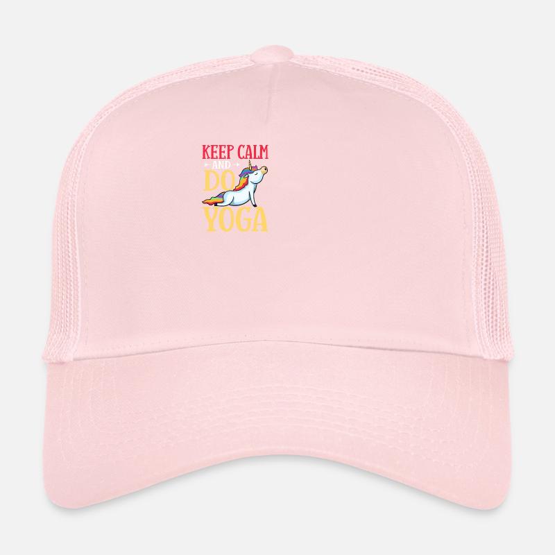 Yoga Unicorn Beginner Workout Quotes Meditation Trucker Cap