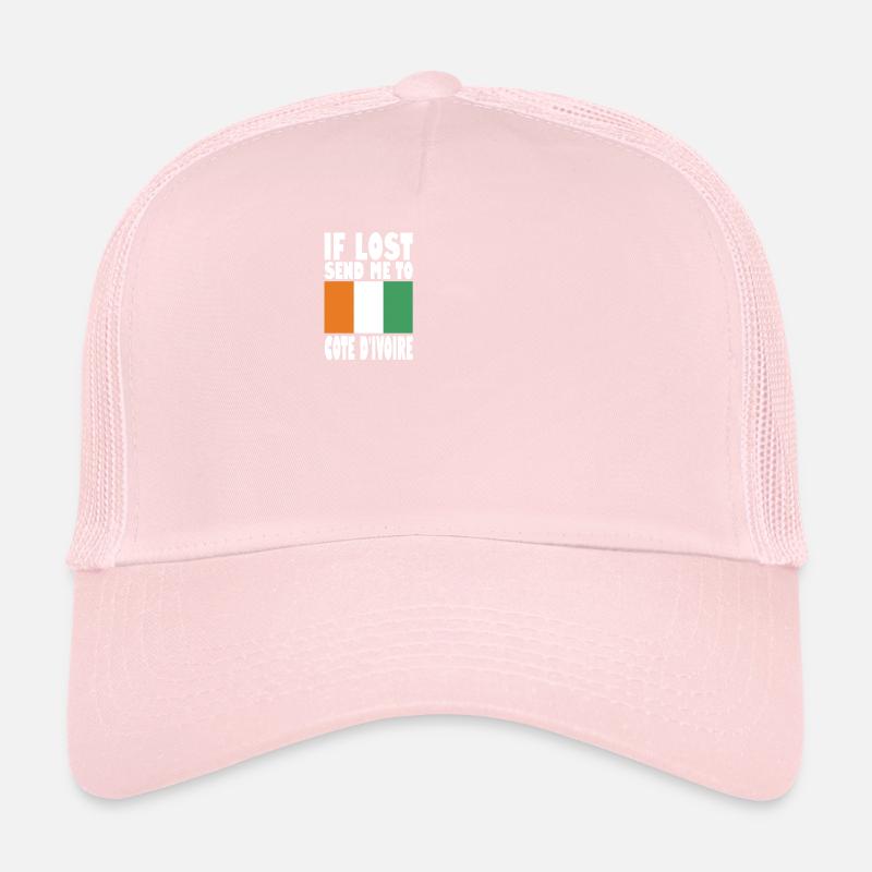 Cote Dívoire Drapeau Disant Casquette trucker 