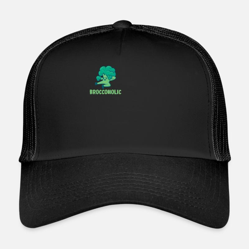 Broccoholic Vegetarian Vegetables Vegetarian and Gesu Trucker Cap