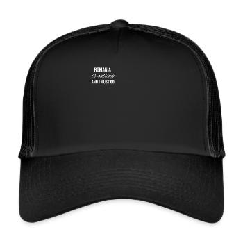 Romania - Trucker Cap - black/black - Front