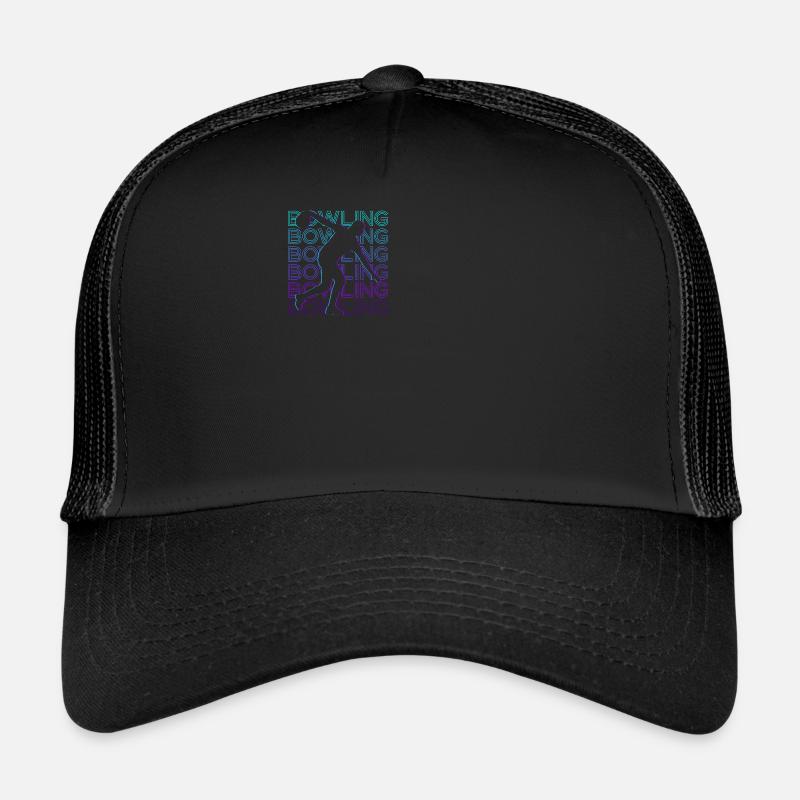 Bowling Bowler Retro Gift Trucker Cap