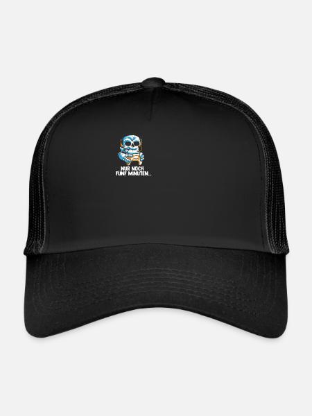 Streamen Videospiele Skelett - Computer Spiele - Trucker Cap - Schwarz/Schwarz