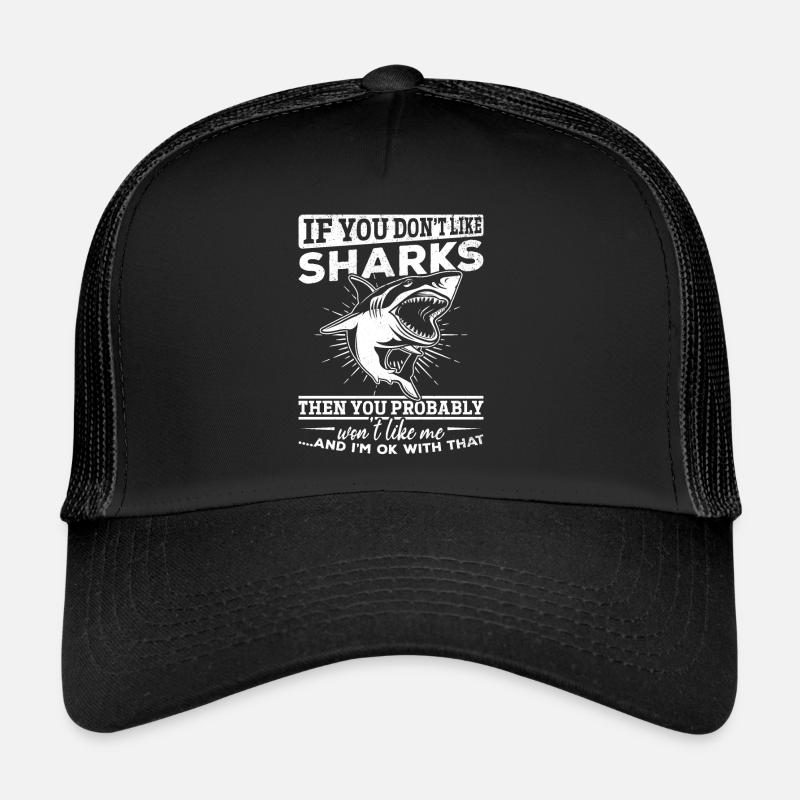 Citation de requin I Grand poisson de requin blanc Drôle de requin Casquette trucker 