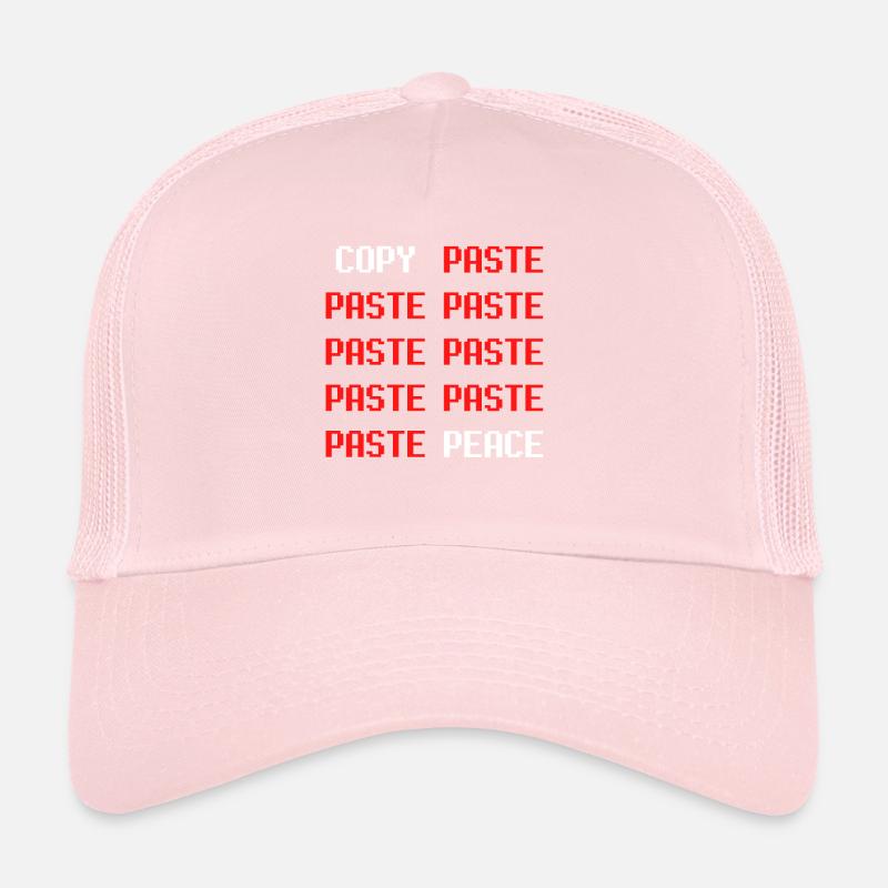 COPY PASTE PEACE informatique informaticien paix Casquette trucker 