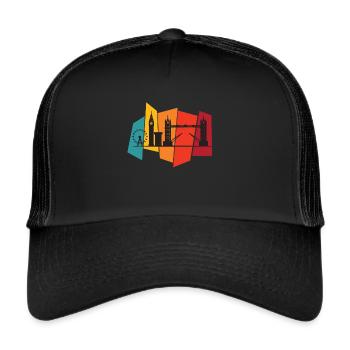 Big Ben Tower Bridge Westminster London England - Trucker Cap - black/black - Front
