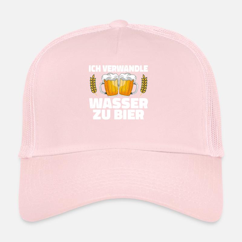 Ich verwandle Wasser zu Bier Leidenschaftlicher Bi Trucker Cap