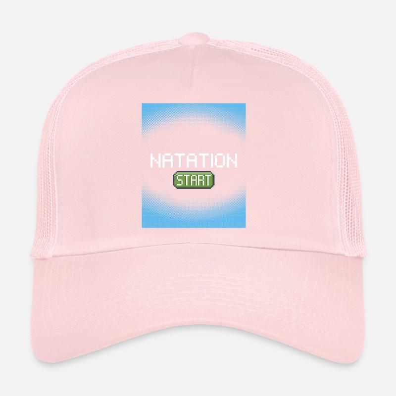 swimming start pixel Trucker Cap