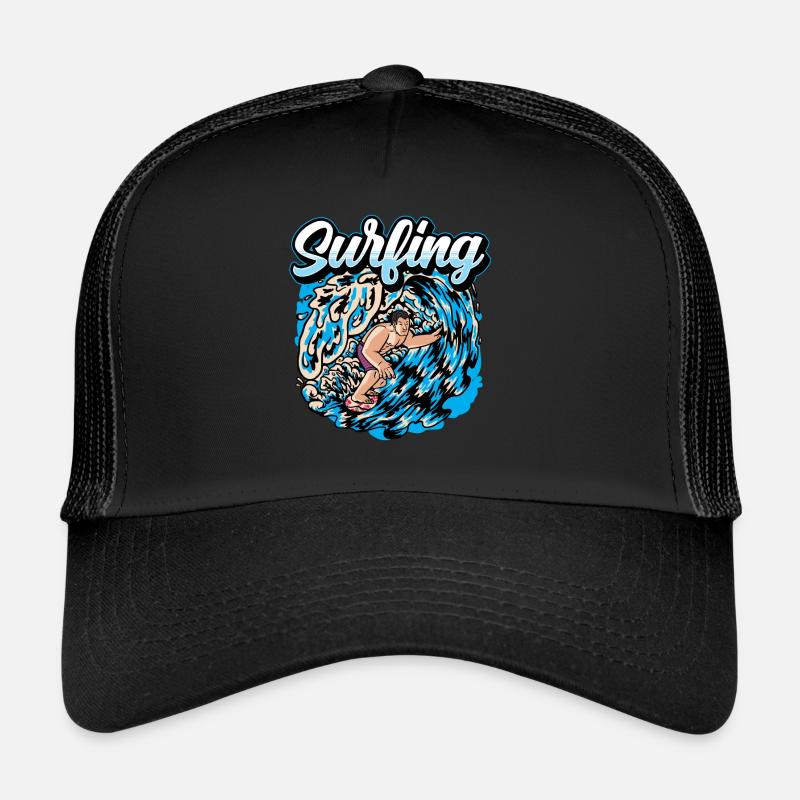 Surf Surf Surf Surf Surf Surfer Casquette trucker 