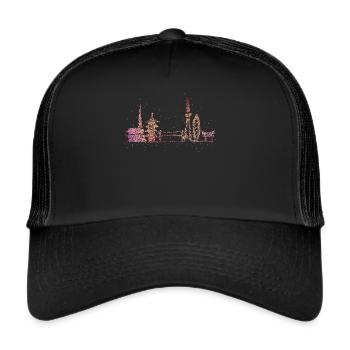 Tokyo Skyline Silhouette City Trip Japan Gift - Trucker Cap - black/black - Front