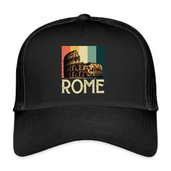 Colosseum Roman Gladiators Italy Antiquity - Trucker Cap - black/black - Front