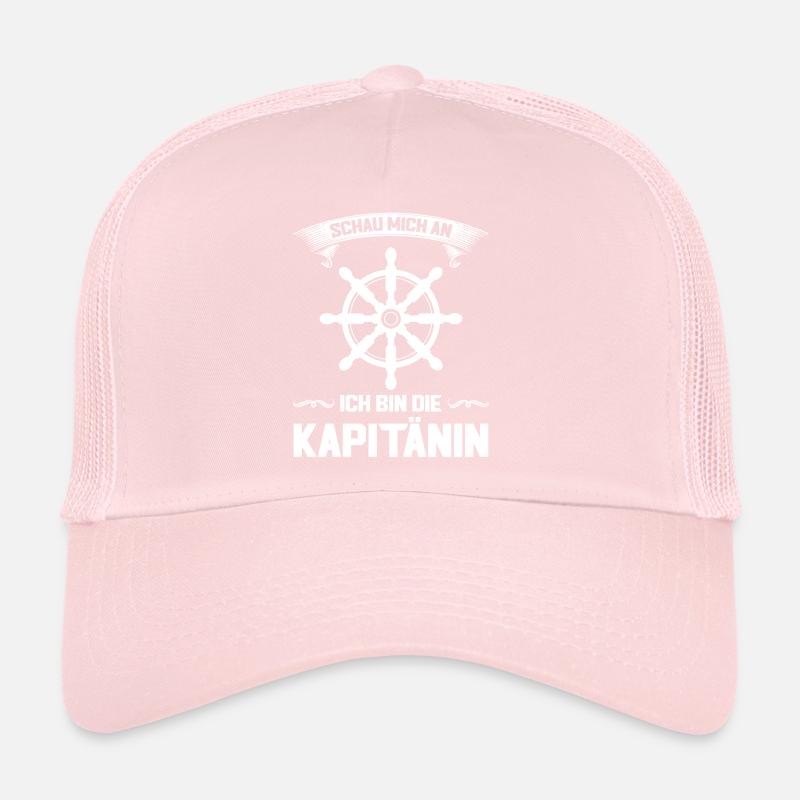 Kapitänin Boot Bootsfahrerin Geschenk Trucker Cap