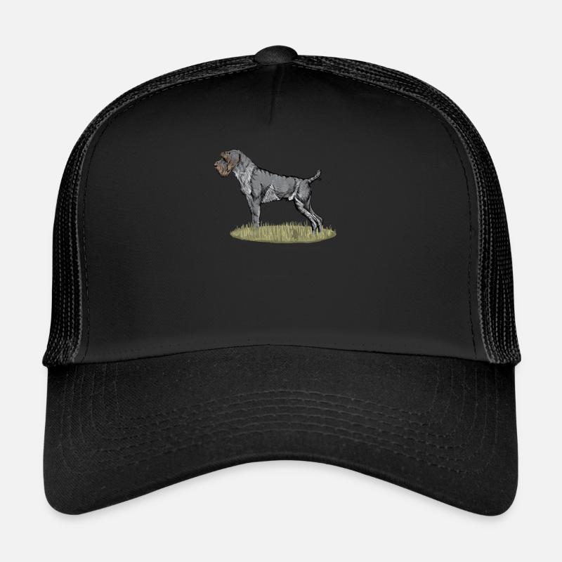 Deutsch Drahthaar I Jagdhund Vorstehhund Geschenk Trucker Cap