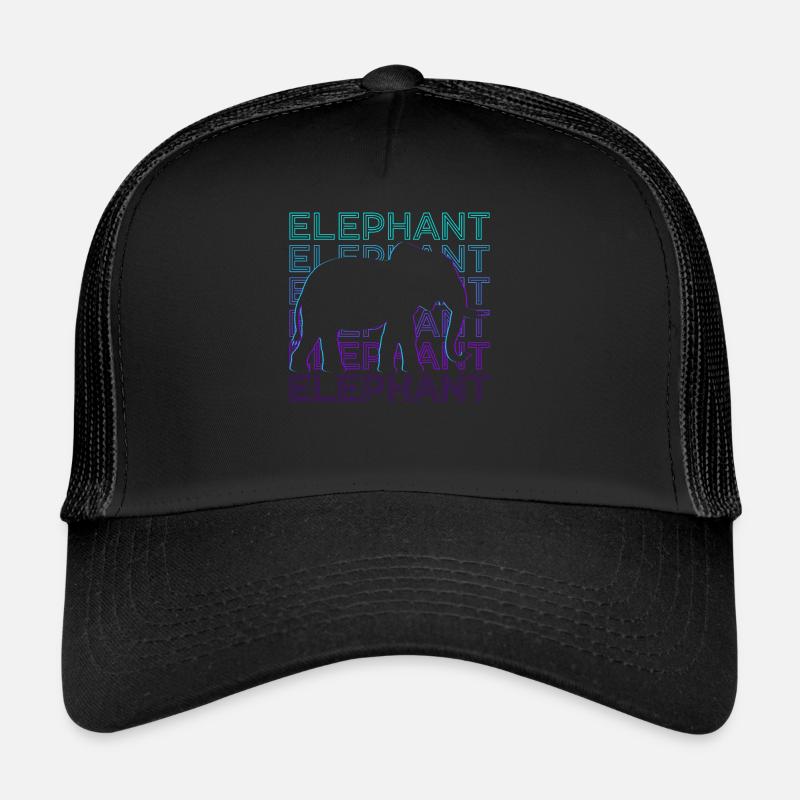 Elefant Retro Geschenk Trucker Cap