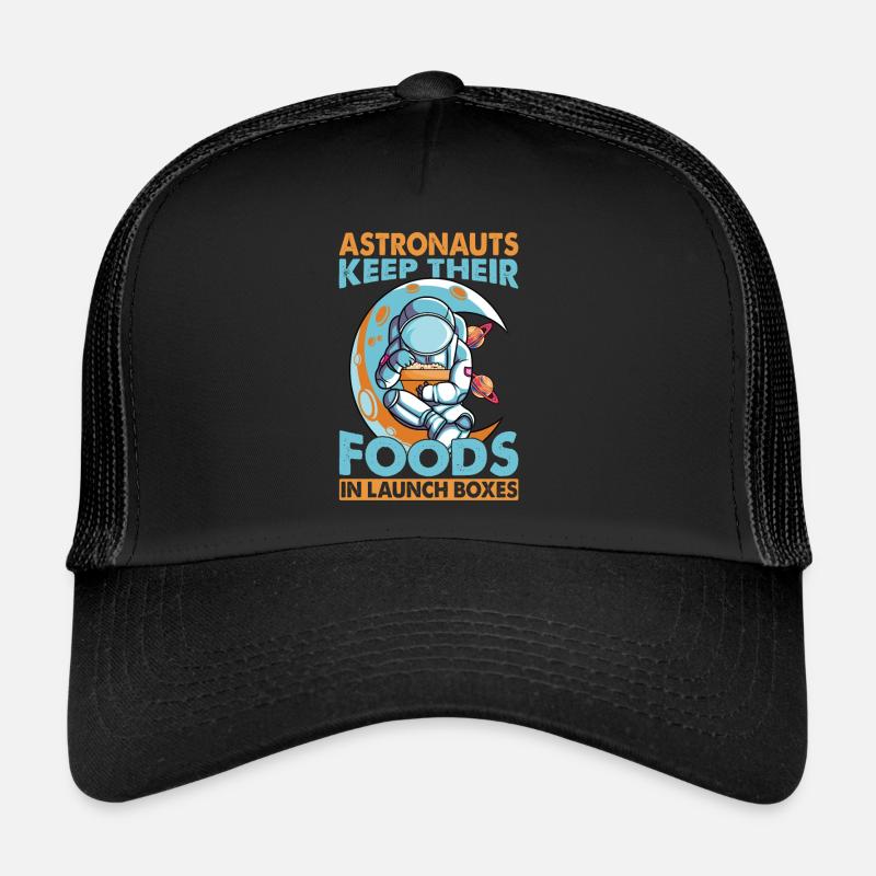 Astronauts Keep Their Foods In Launch Boxes Trucker Cap