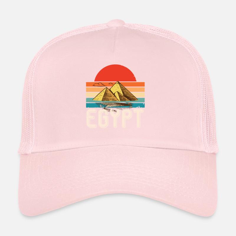 Egypt Sunrise Giza Pyramids Sphinx Pharaoh Trucker Cap