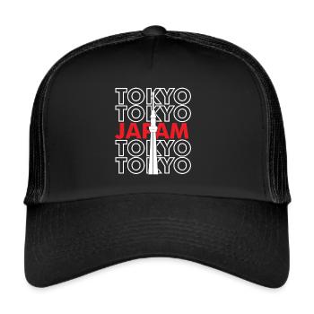 Tokyo Tower Japan Asia - Trucker Cap - black/black - Front