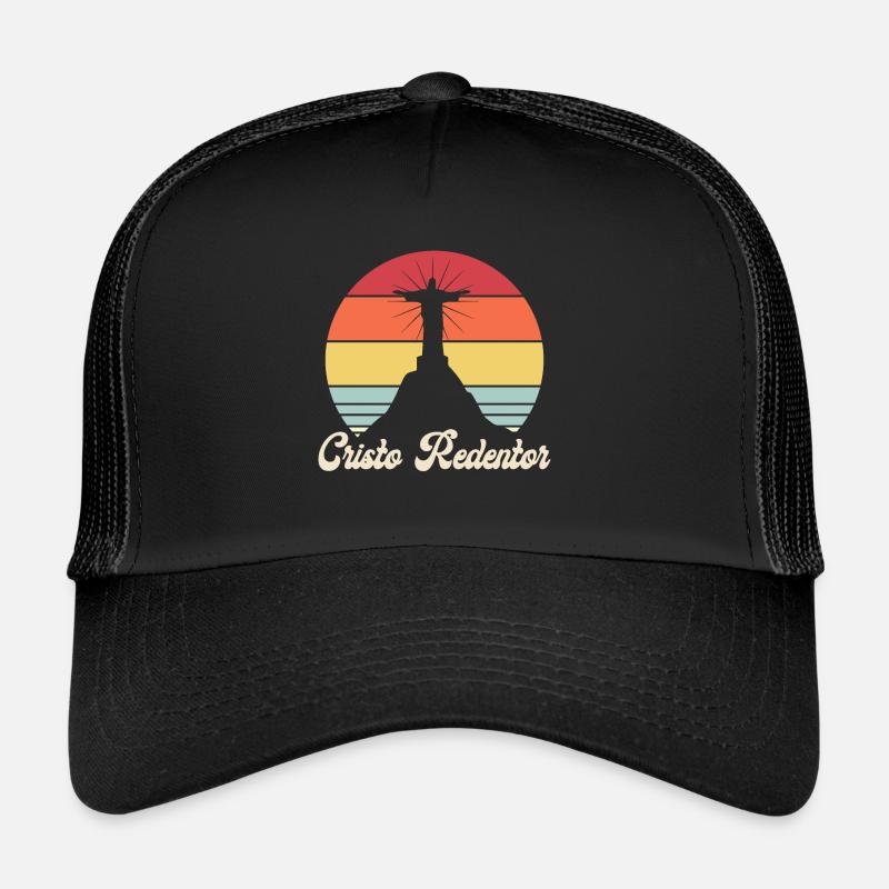 Cristo Redentor Christ Brésil Église Casquette trucker 