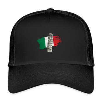 Italy Leaning Tower of Pisa - Trucker Cap - black/black - Front