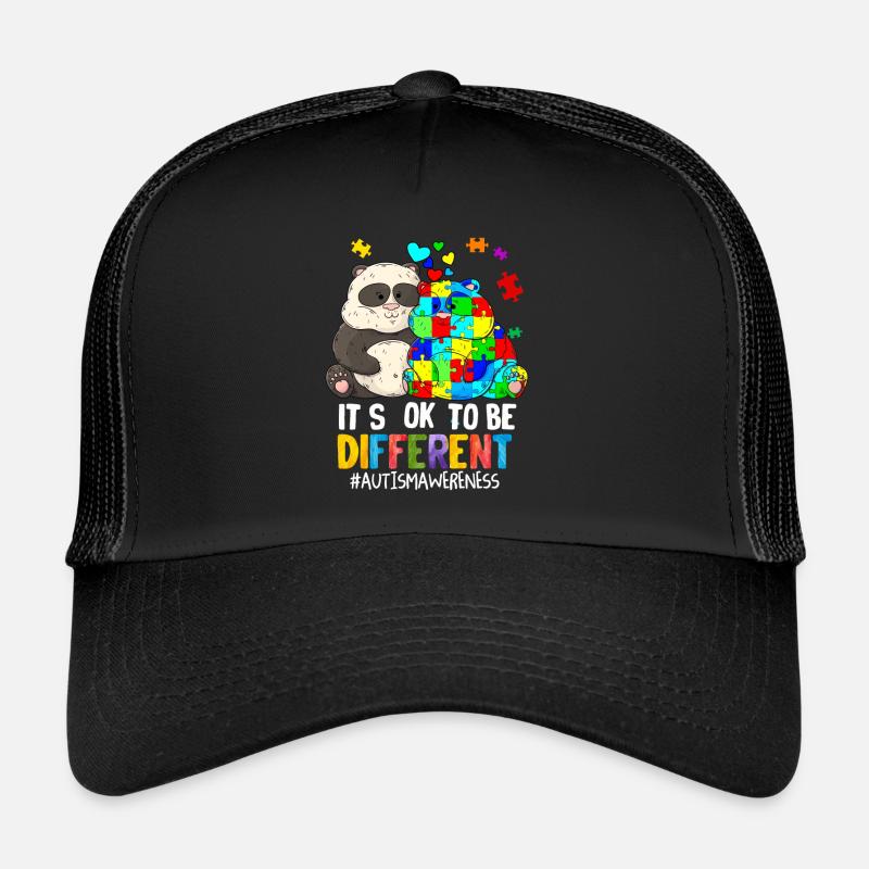 Autisme - Casquette trucker - noir/noir