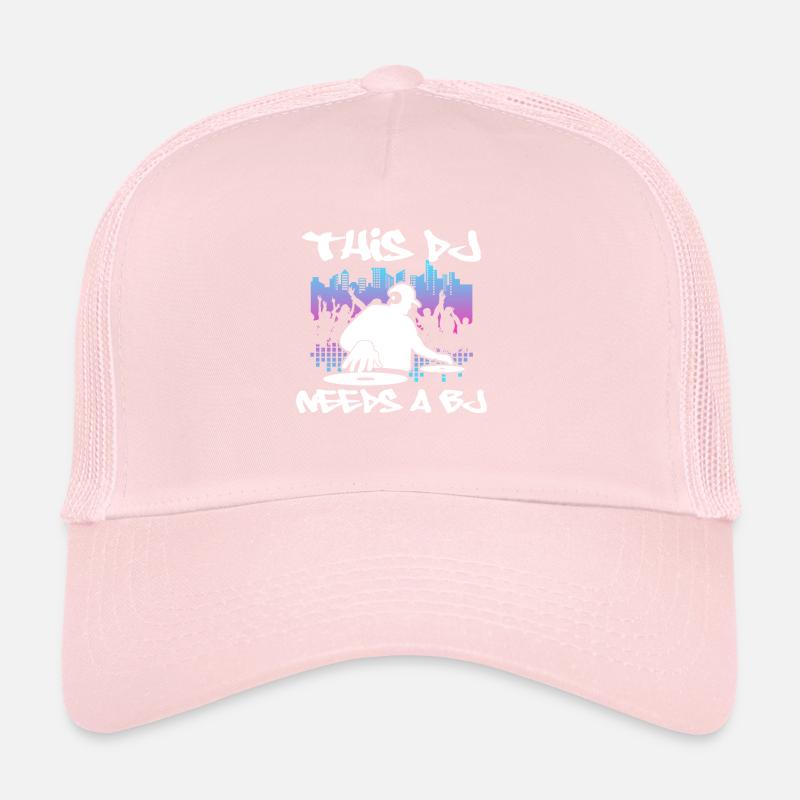 DJ Gift Musique Disc Jockey Disco Techno Rave Casquette trucker 