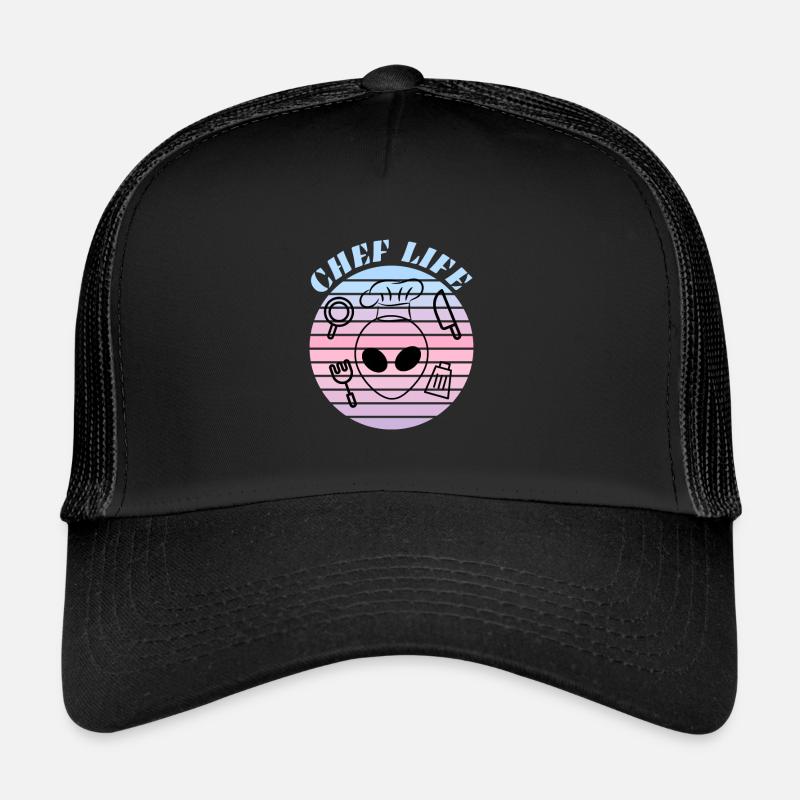 Das Leben eines Kochkochs zur Arbeit Trucker Cap