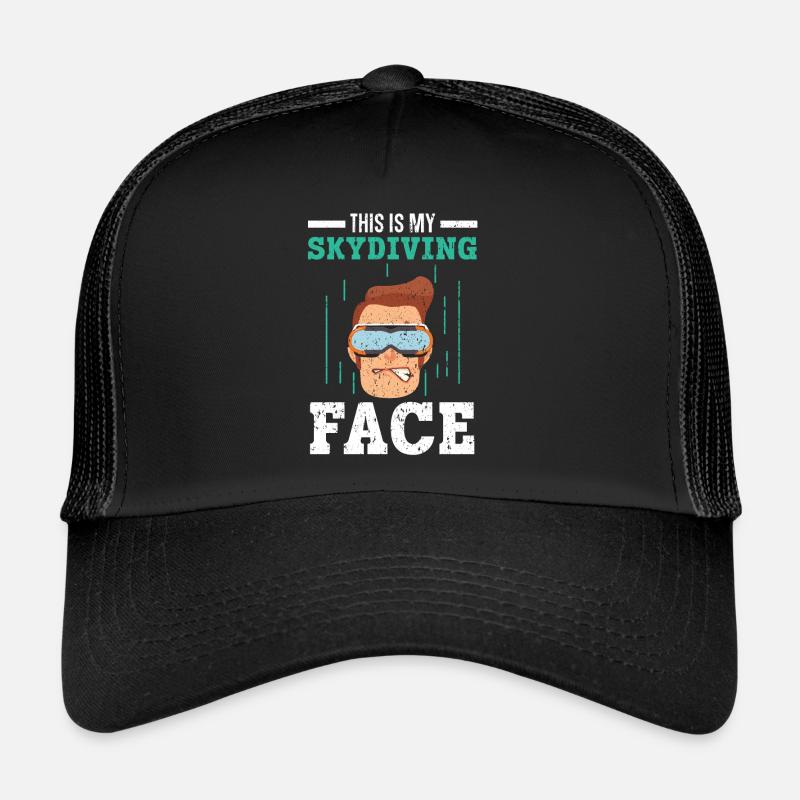 My Skydiving Face Skydive Parachuting Skydiver Trucker Cap