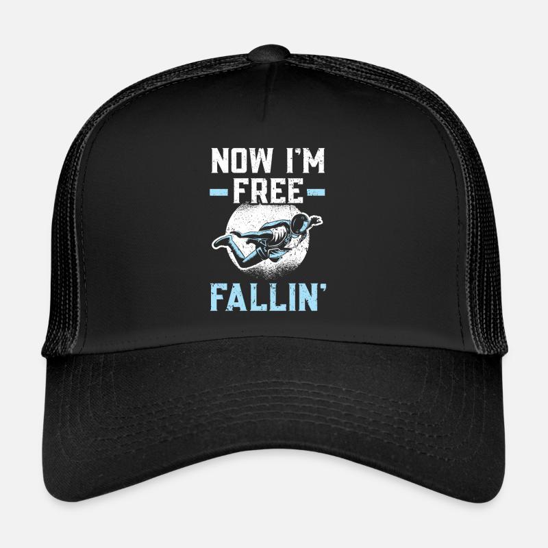 Ich bin Free Fallin' Skydiver Falldiving Falljump Fallchuting Trucker Cap