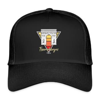 Arc de Triomphe Paris Place Charles de Gaulle - Casquette trucker  - noir/noir - Devant