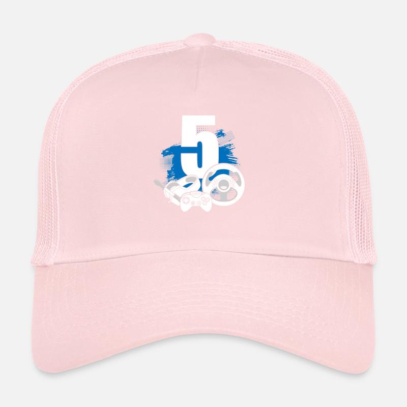 Game controller 5 years old video gamer Trucker Cap
