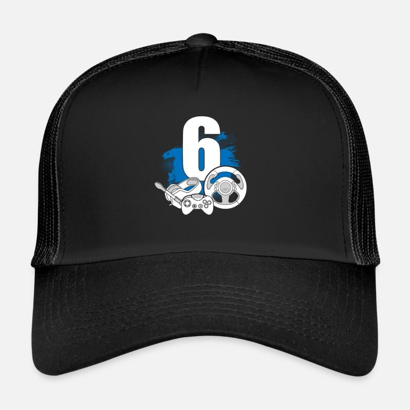 Contrôleur de jeu joueur de 6 ans Casquette trucker 