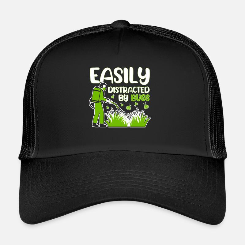 Easily distracted by vermin exterminators Trucker Cap