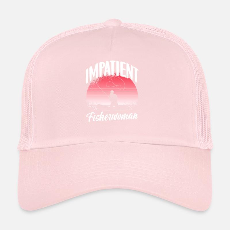 Pêcheuse impatiente Pêche Pêcheurs Pêcheurs Casquette trucker 