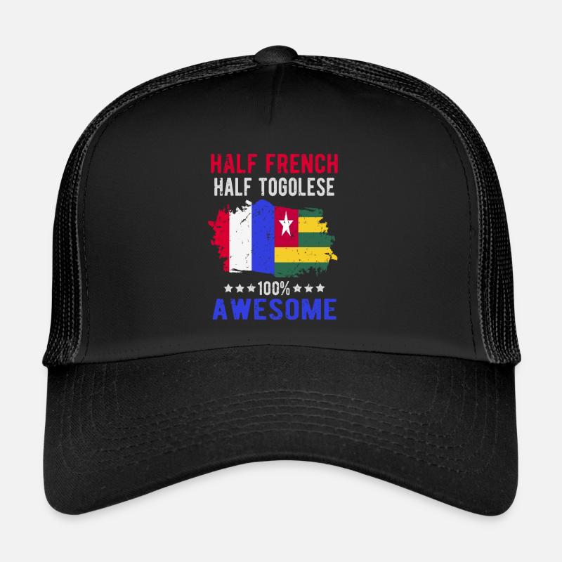 Moitié Français moitié tongolese Casquette trucker 