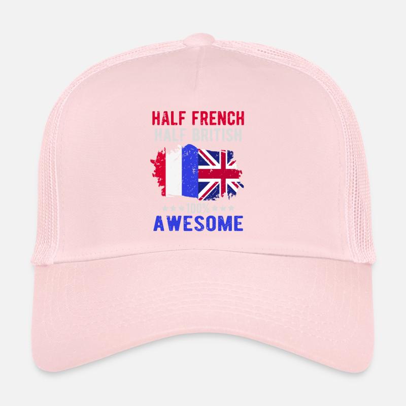 Half French Half British Trucker Cap