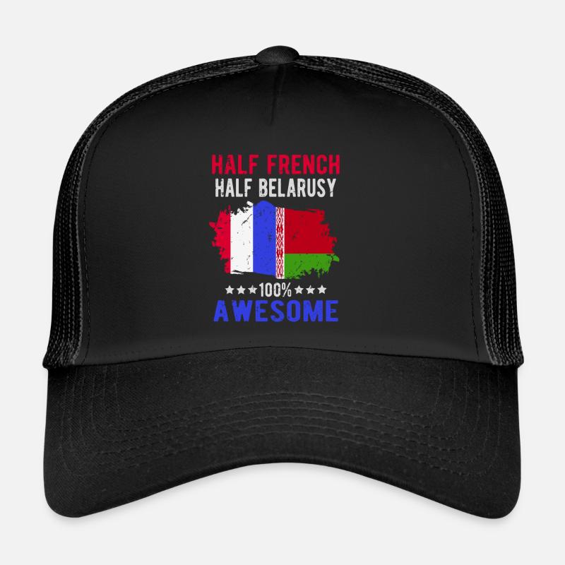 Moitié Français moitié biélorusse Casquette trucker 