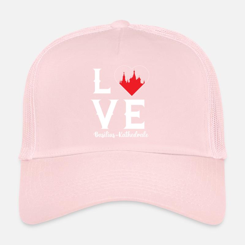 St. Basil's Cathedral Love Russia Moscow Trucker Cap