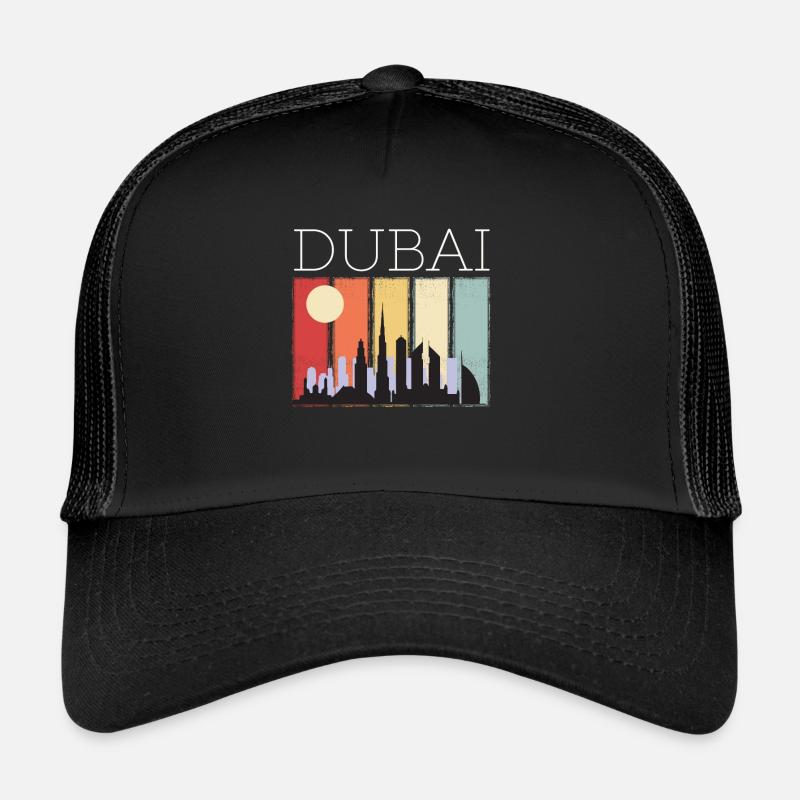 Burj Khalifa Skyline Dubaï Emirats Emirats Arabes Unis Casquette trucker 