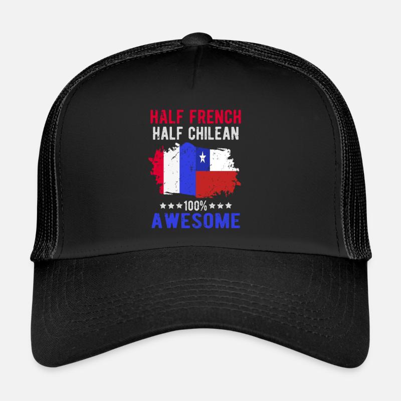 Moitié Français moitié chilien Casquette trucker 