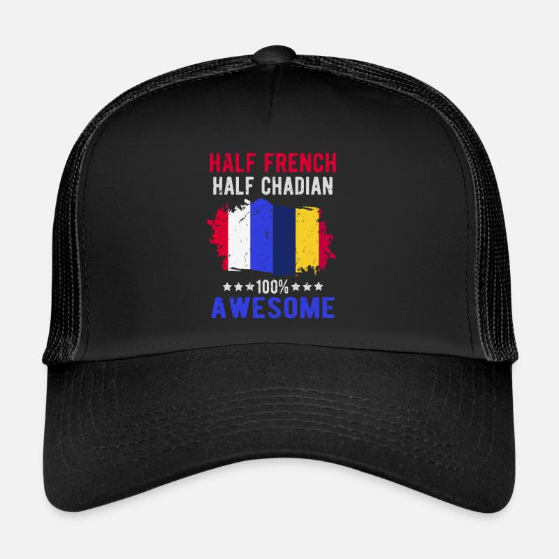 Moitié Français moitié Chader Casquette trucker 