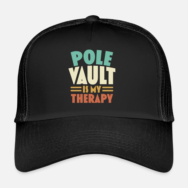 Le saut à la perche est ma thérapie de perchiste Casquette trucker 