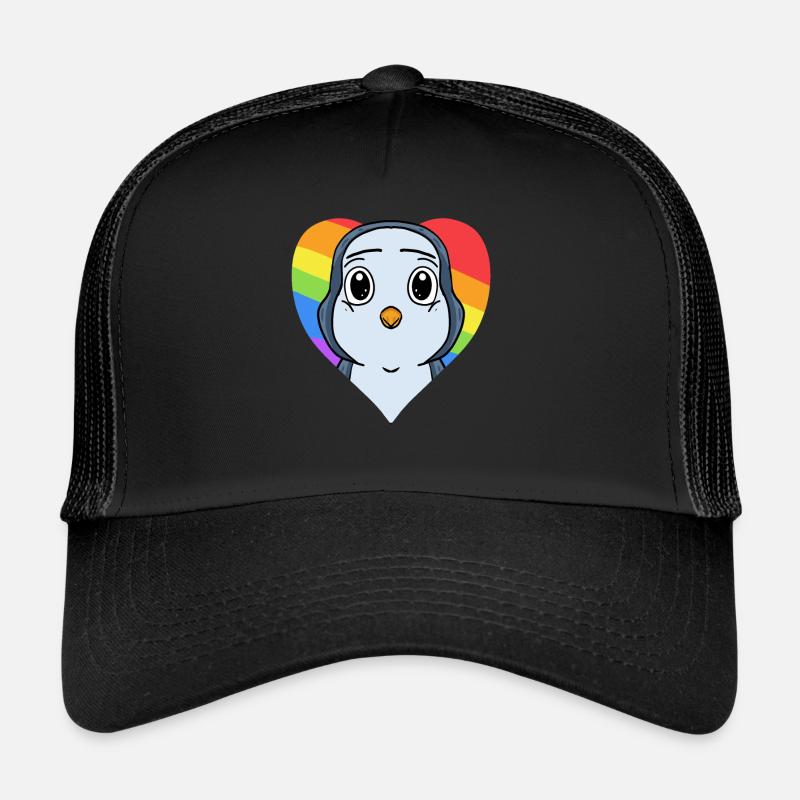 Pinguin Lgbt Regenbogen Farben Trucker Cap