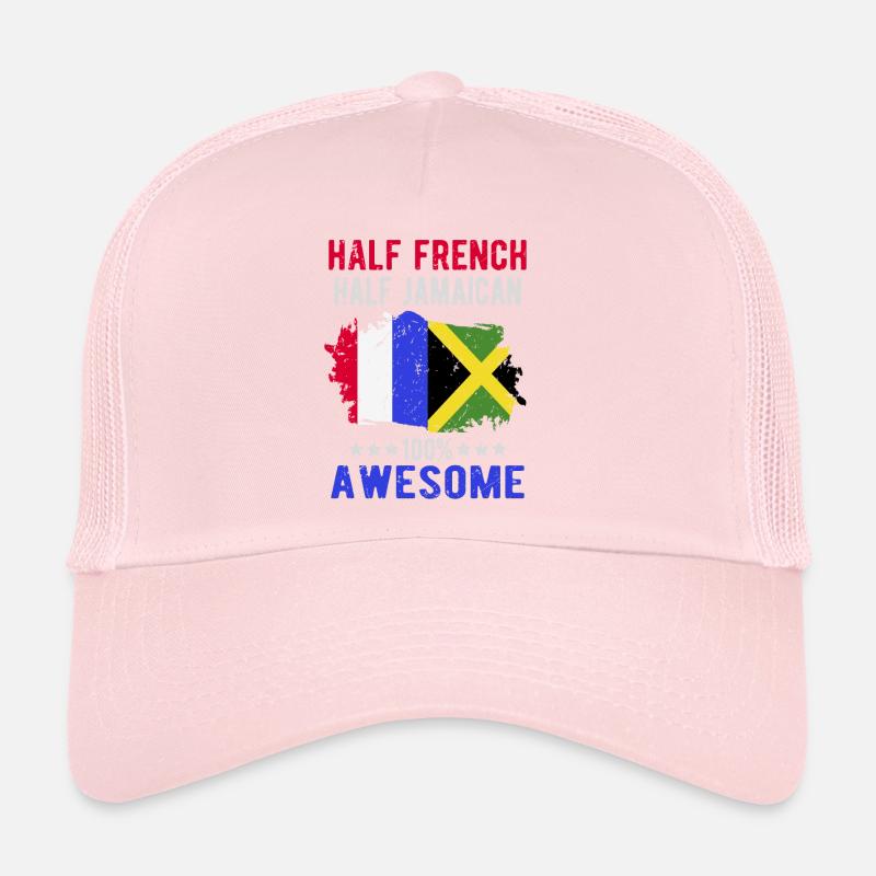 Moitié Français moitié jamaïcain Casquette trucker 