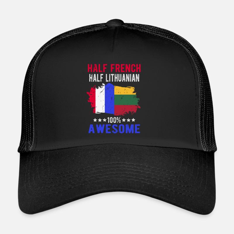 Moitié Français moitié lituanien Casquette trucker 