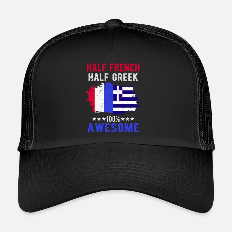 Half French Half Greek Trucker Cap